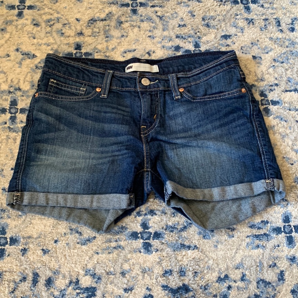 Levi’s cotton blue shorts - Picture 1 of 7